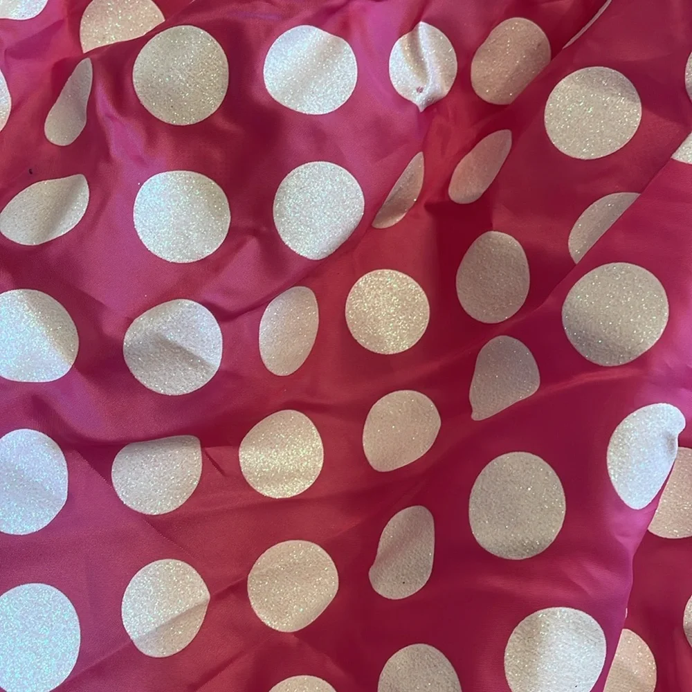 Disney Jr. Minnie mouse Pink Polka Dot Dress costume with Bow 4 - 6x